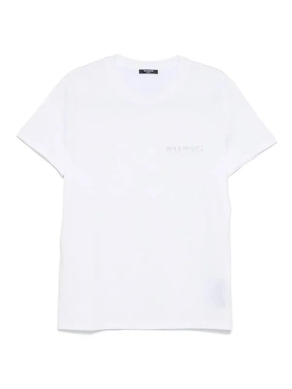 Balmain T-Shirt - Blanc - Blanc - Homme | EH1EF000GD840HF