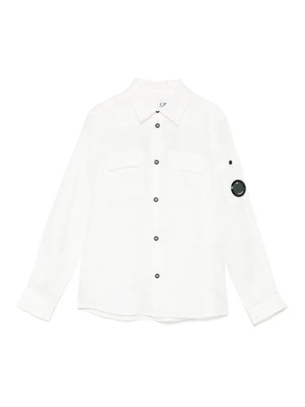 C.P. Company Chemise - Blanc - Blanc - Garçon | CUC00ALUA0110135