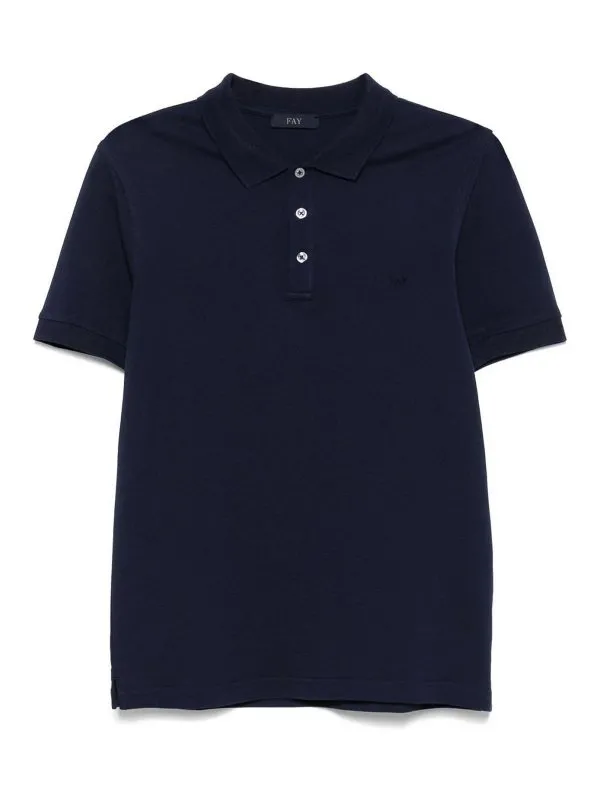 Fay Polo - Noir - Noir - Homme | NPMB250144STDWU806 | thebs.com