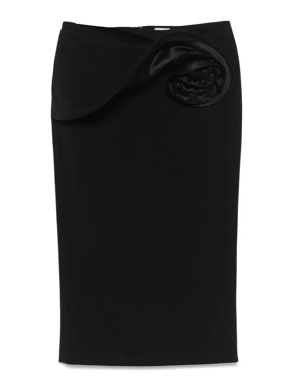 Magda Butrym Jupe Midi - Noir - Noir - Femme | 22442505