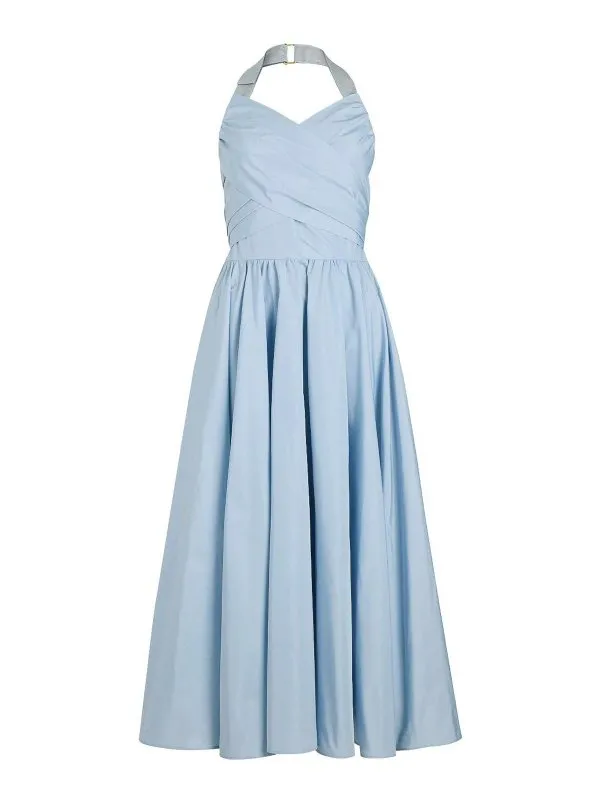 Patou Robe Au Genou - Bleu Clair - Bleu Clair | DR1850011639B