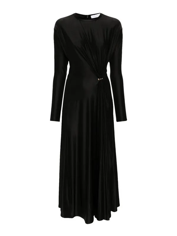 Rabanne Maxi Robe - Noir - Noir - Femme | 24AJR0892V10267P001