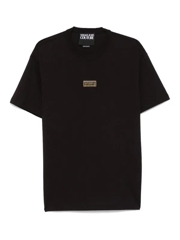 Versace Jeans T-Shirt - Noir - Noir - Homme | 78GAHT08CJ00TG89