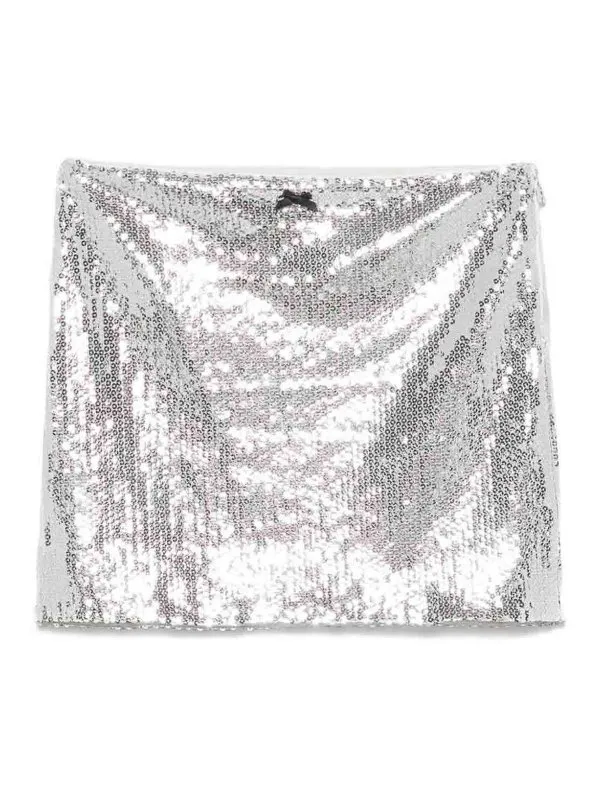 Rotate Birger Christensen Jupe Midi - Argent - Argenté | 113E13