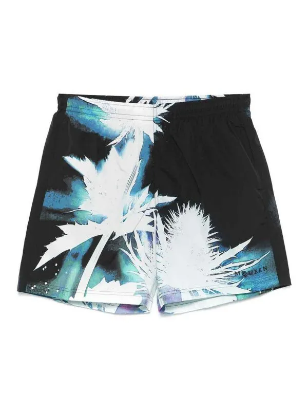 Alexander Mcqueen Maillot De Bain - Bleu - Bleu | 8168334419Q1078