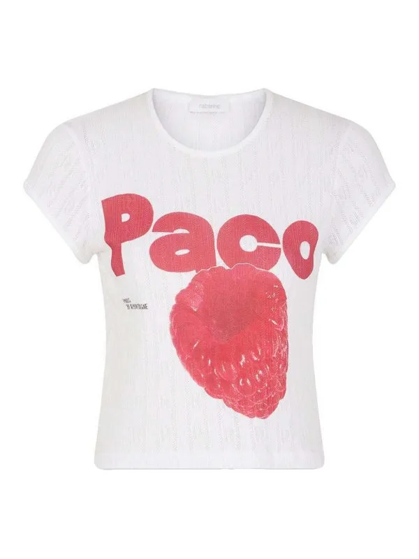 Rabanne T-Shirt - Blanc - Blanc - Femme | 25PJTE003CO0557P100