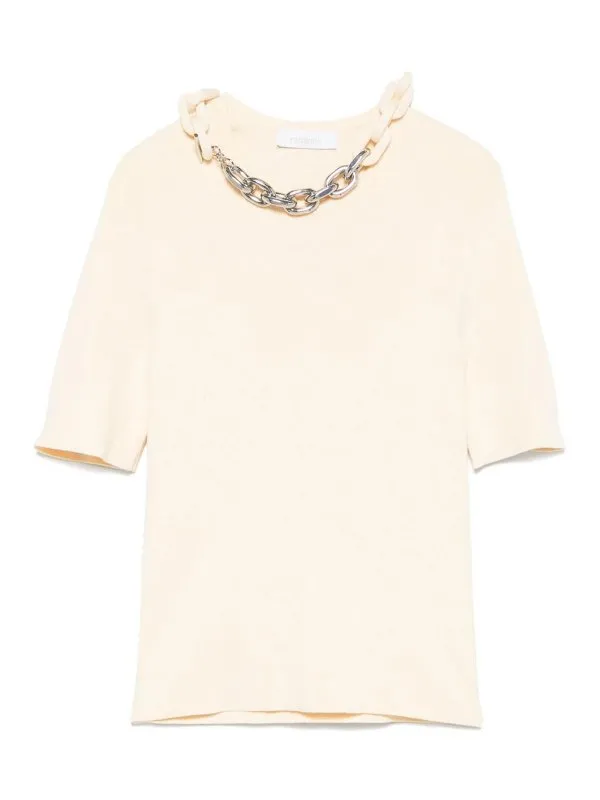 Rabanne T-Shirt - Beige - Beige - Femme | 25PMPU016ML0308P255