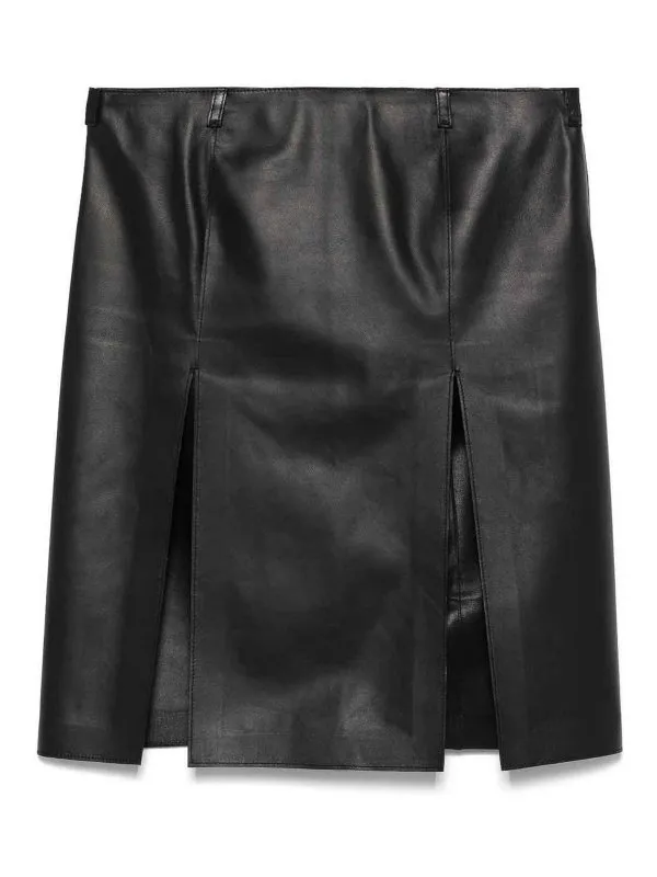 The Attico Jupe Midi - Noir - Noir - Femme | 250WCS00261LBT128AA100