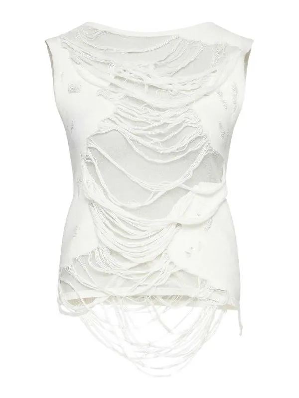 MM6 Maison Margiela T-Shirt - Blanc - Blanc | S62NC0169M13121101