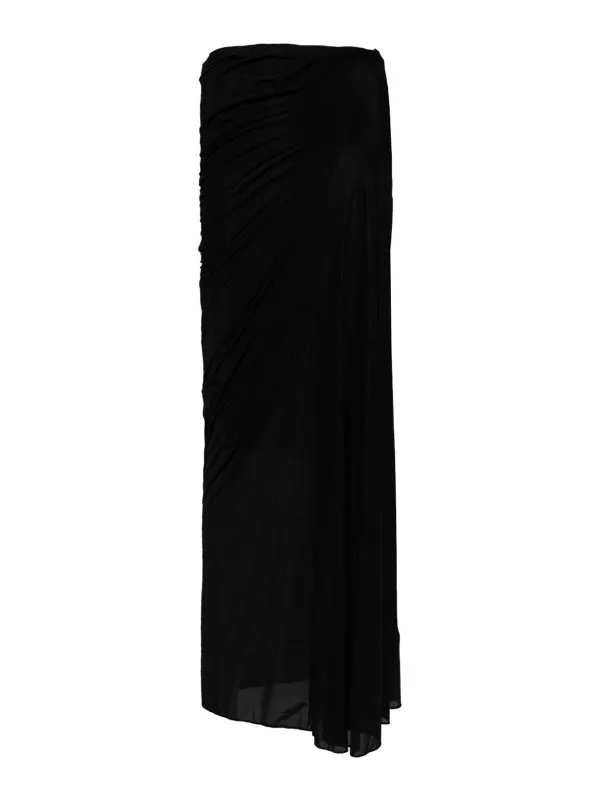 Dries Van Noten Jupe Midi - Noir - Noir - Femme | 111479204900