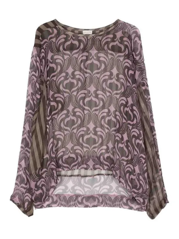 Dries Van Noten Chemise - Blanc - Blanc - Femme | 2410107308107