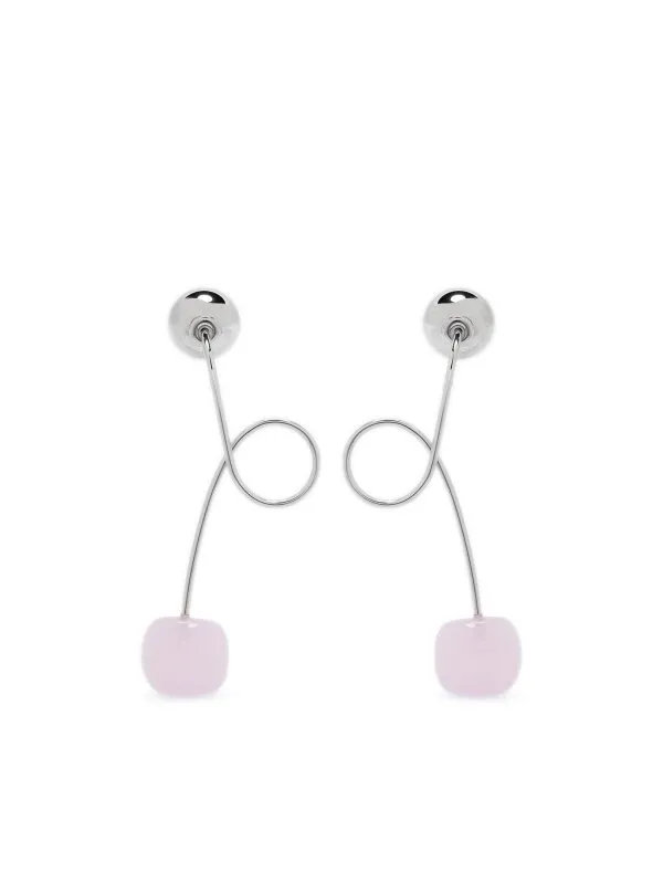 Dries Van Noten Boucles D'Oreilles - Blanc - Blanc | 18221062305PIN