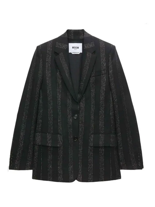 M.S.G.M. Blazer - Noir - Noir - Femme | 3741MDG1724760499