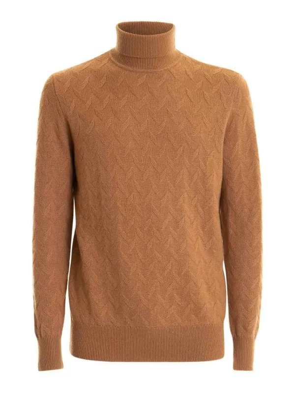Karl Lagerfeld Pull Col Rond - Marron - Marron - Homme | 655E14