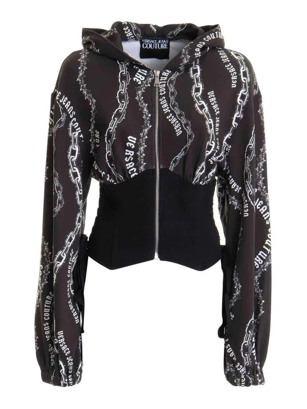 Versace Jeans Couture Pull Col Rond - Noir | 77HAI3A4FS159899