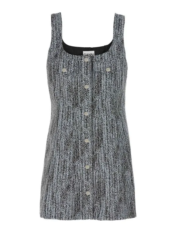 Ganni Robe Au Genou - Multicolore - Multicolore - Femme | W0186371