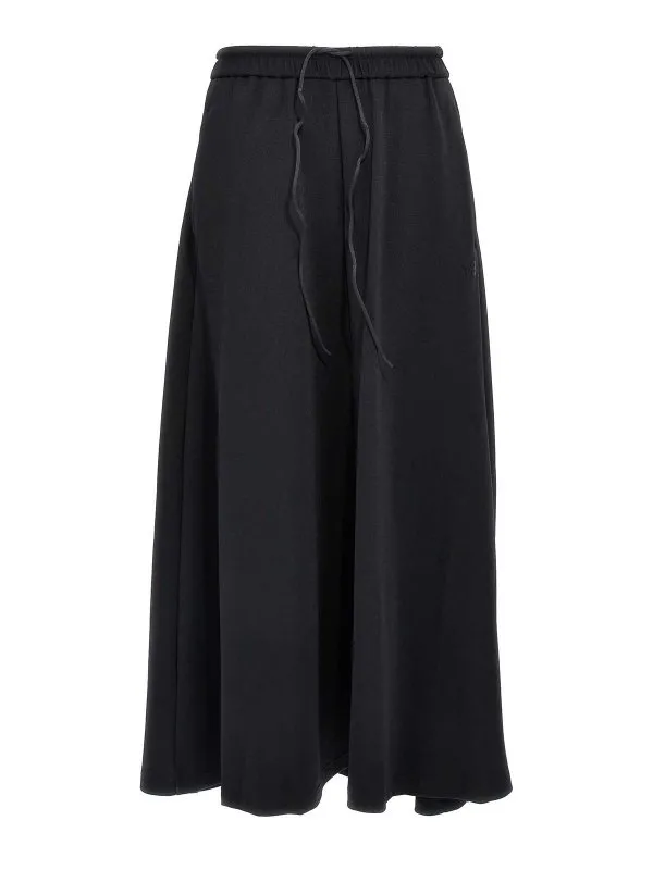 Y-3 Jupe Midi - Noir - Noir - Femme | JN4985 | thebs.com