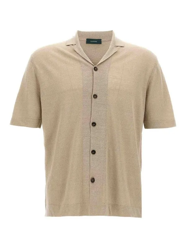 Zanone Chemise - Beige - Beige - Homme | 810147Z1353Z0803