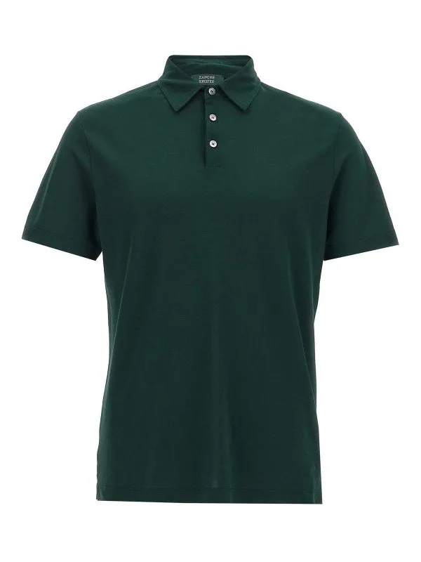 Zanone Polo - Vert - Vert - Homme | 815109ZG380Z3885