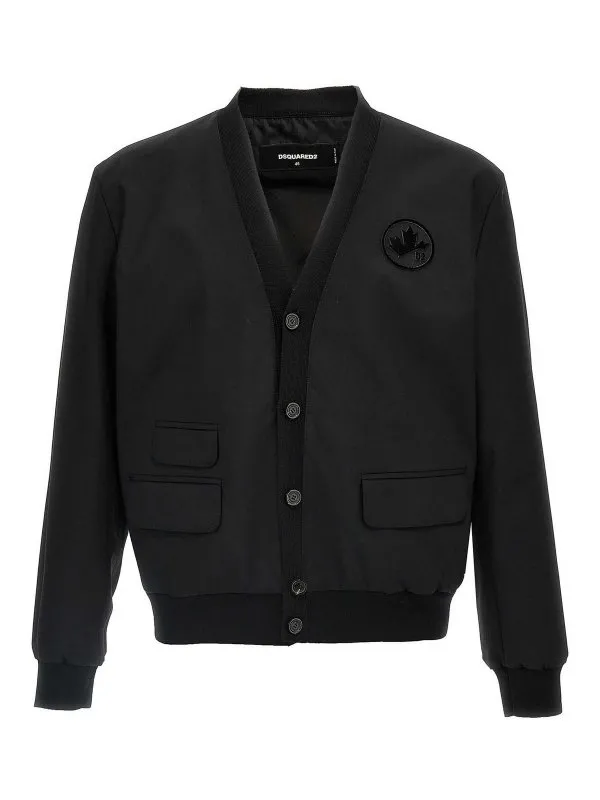 Dsquared2 Cardigan - Noir - Noir - Homme | S74AM1517S40320900