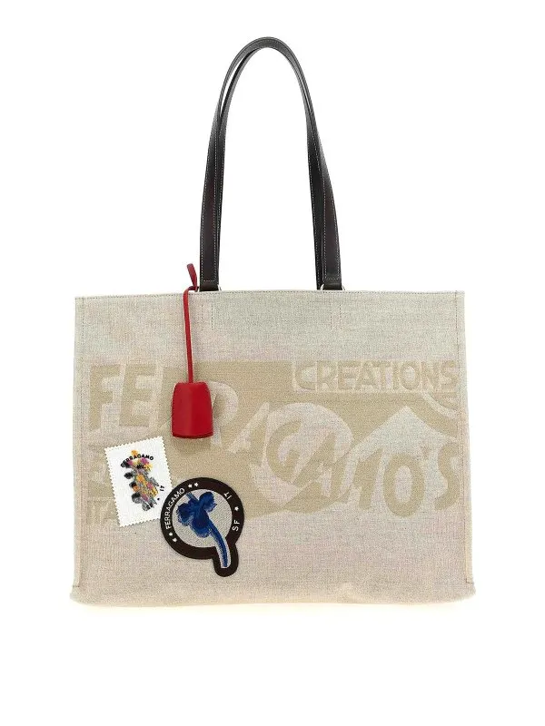 Ferragamo Sac Bandoulière - Beige - Beige - Femme | 780199NATURALE