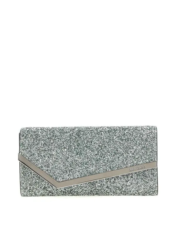 Jimmy Choo Pochette - Vert - Vert | EMMIEPZFAQUAGREENSILVER