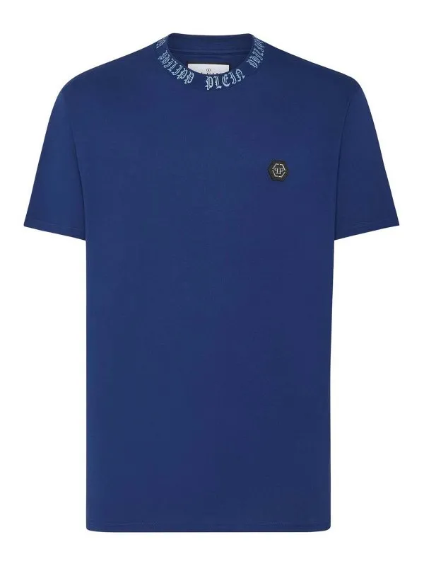 Philipp Plein T-Shirt - Bleu - Bleu - Homme | FACCMTK6364PJY002NBLU