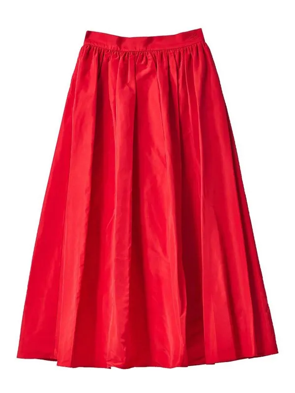 Karl Lagerfeld Jupe Midi - Rouge - Rouge - Femme | A1W12002034