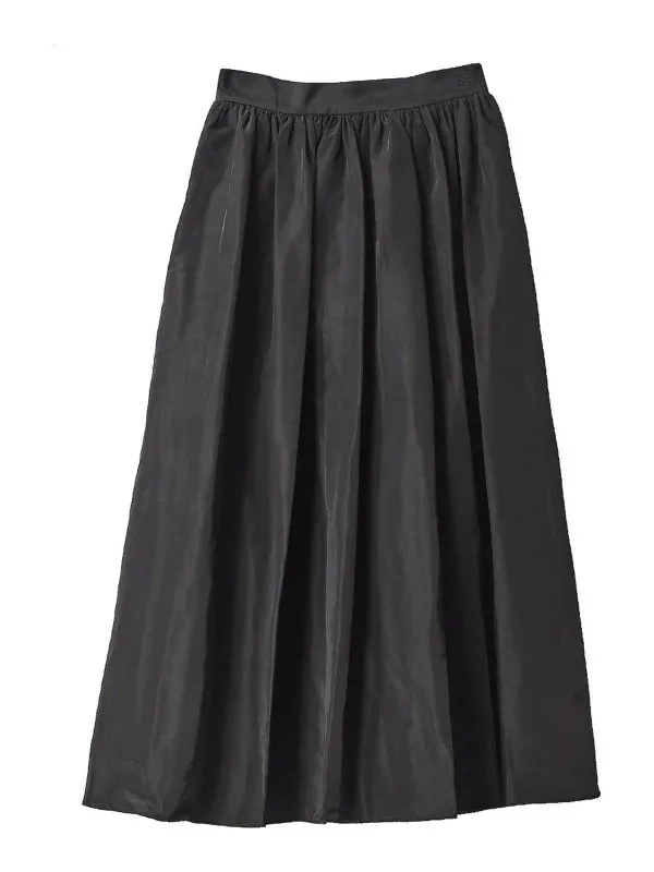 Karl Lagerfeld Jupe Midi - Noir - Noir - Femme | A1W12002999