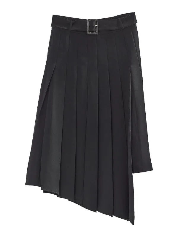 Karl Lagerfeld Jupe Midi - Noir - Noir - Femme | A1W12031999