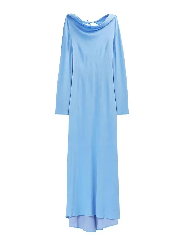 Moschino Jeans Maxi Robe - Bleu - Bleu - Femme | 044937260303