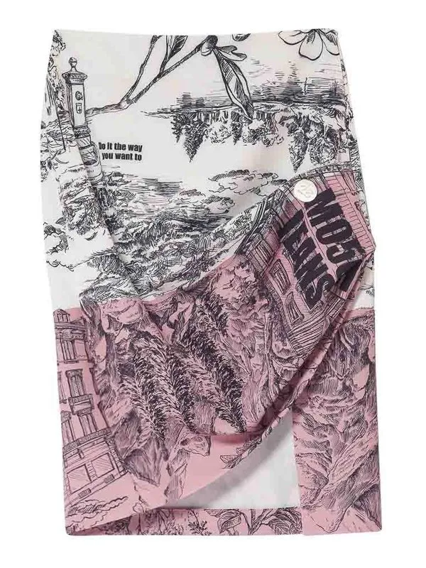 Moschino Jeans Jupe Midi - Multicolore - Femme | 251K1010432321188