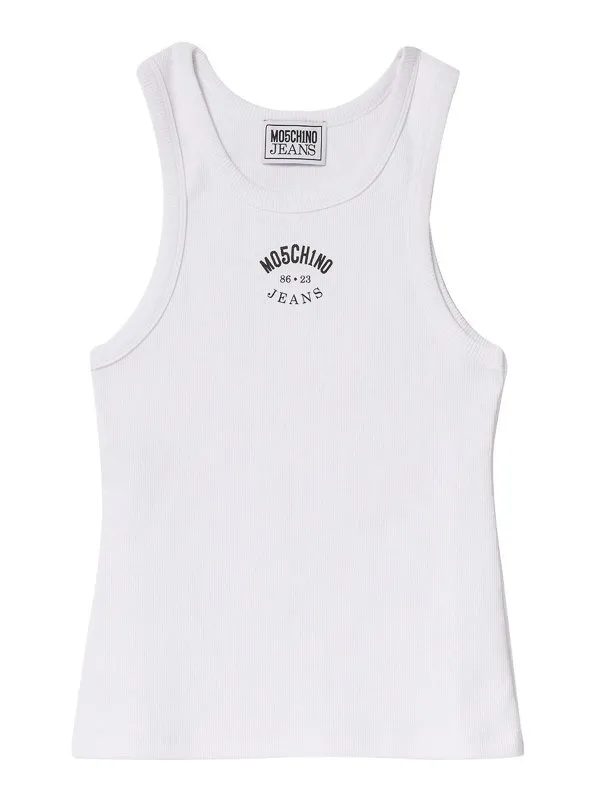 Moschino Jeans Top - Blanc - Blanc - Femme | 80537311001