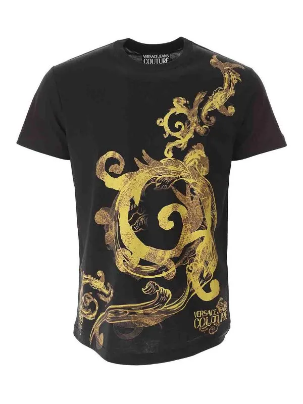 Versace Jeans T-Shirt - Noir - Noir - Homme | 76GAH6SW76UP600G89