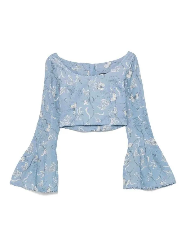 Agua by Agua Bendita Top - Bleu - Bleu - Femme | AF1004125C1AZZURRO