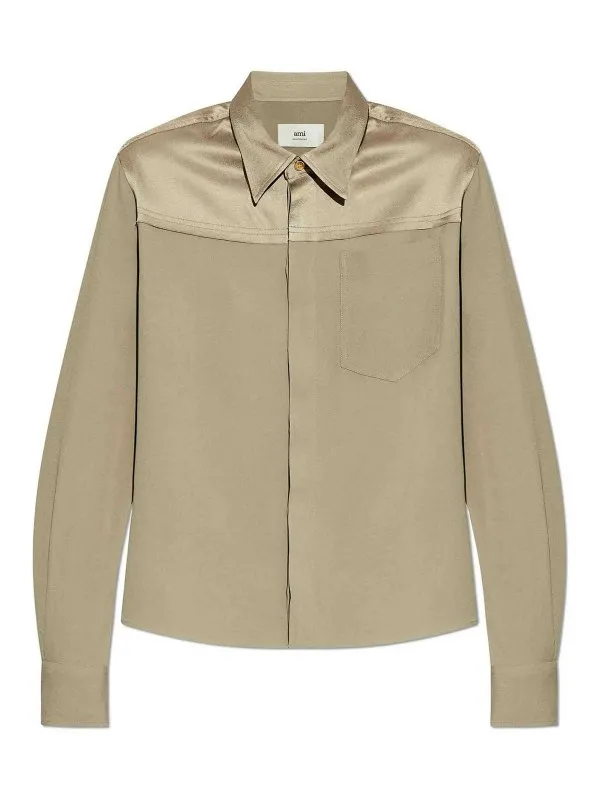 Ami Paris Chemise - Gris - Gris - Femme | FSH020AC00140952