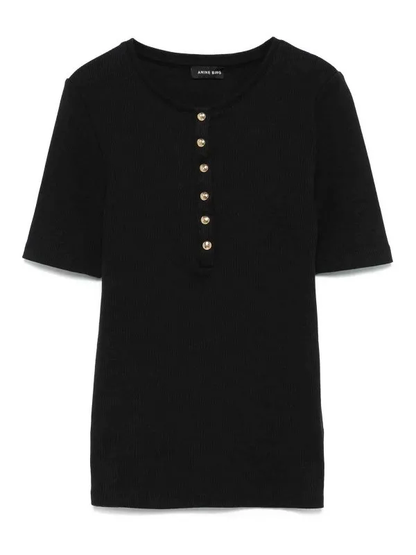 Anine Bing T-Shirt - Noir - Noir - Femme | A0810315BLACK
