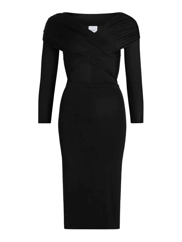 Patou Robe Au Genou - Noir - Noir - Femme | JE1459973999B