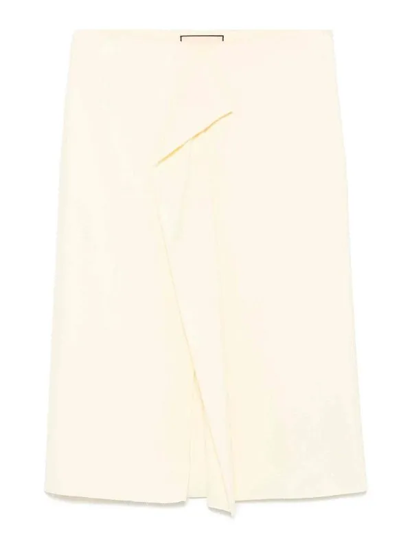 Plan C Jupe Midi - Jaune - Jaune - Femme | GOCAG09V00TV03100Y06