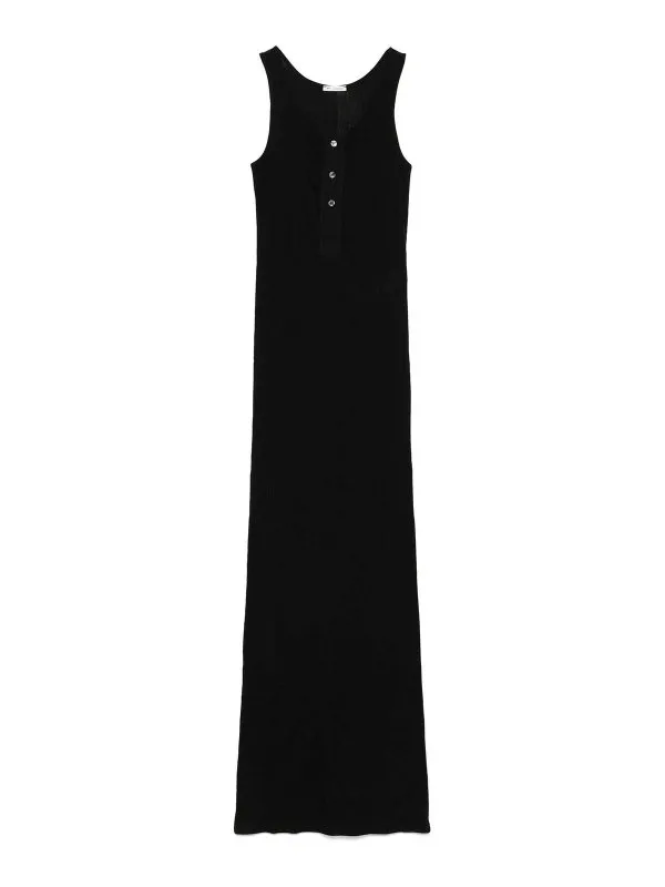 Ami Paris Maxi Robe - Noir - Noir - Femme | FDR334AC0009001