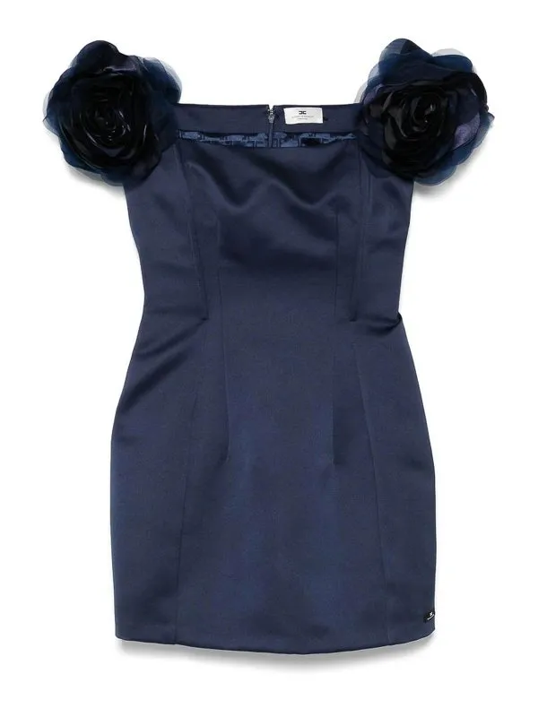 Elisabetta Franchi Robe Au Genou - Bleu - Bleu | ABT5152E2DC8