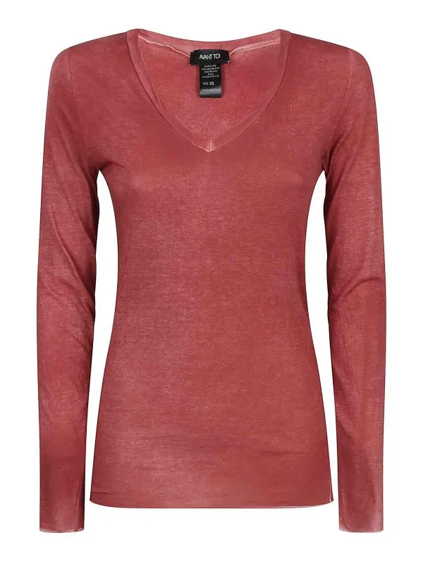 Avant Toi T-Shirt - Rouge Brun - Rouge Brun | 224SD2651JCOVHV01069