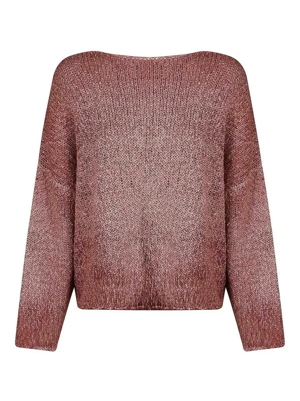 Avant Toi Pull Col Bateau - Rouge Brun | 225SD1850BETVHV01069