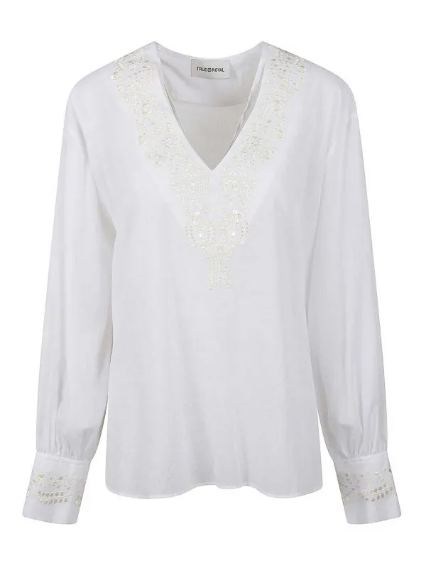 Tsolo Munkh Chemise - Blanc - Blanc - Femme | TRT165TRF34000