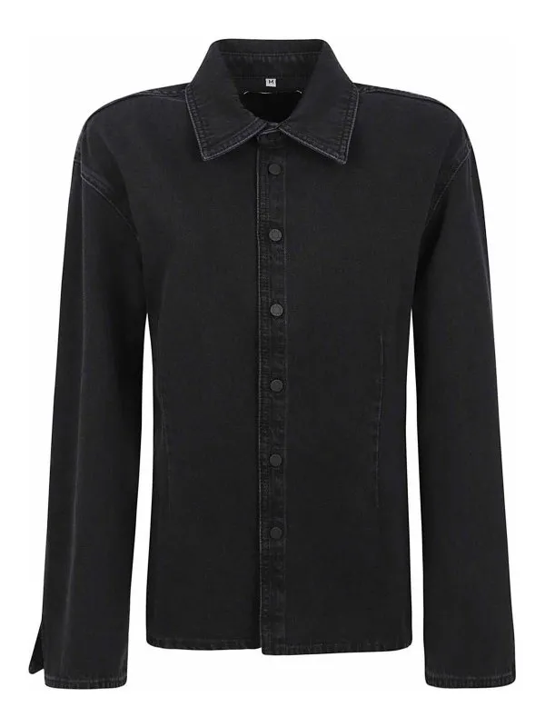 3x1 Chemise - Noir - Noir - Femme | CLAREDR0459VOLC | thebs.com