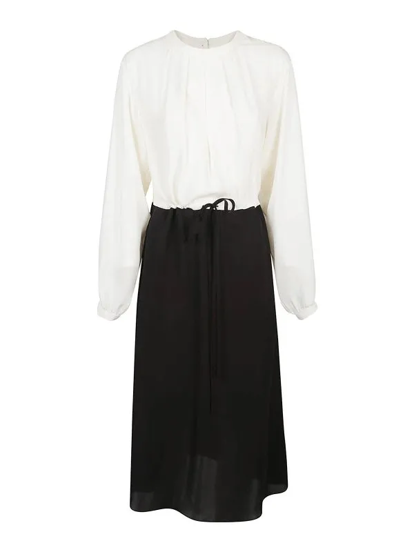 Crida Robe Au Genou - Blanc - Blanc - Femme | CORRERWHITEBLACK