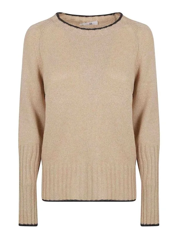 Eleven88 Pull Col Bateau - Camel - Camel - Femme | ORNELLASANDSTORM