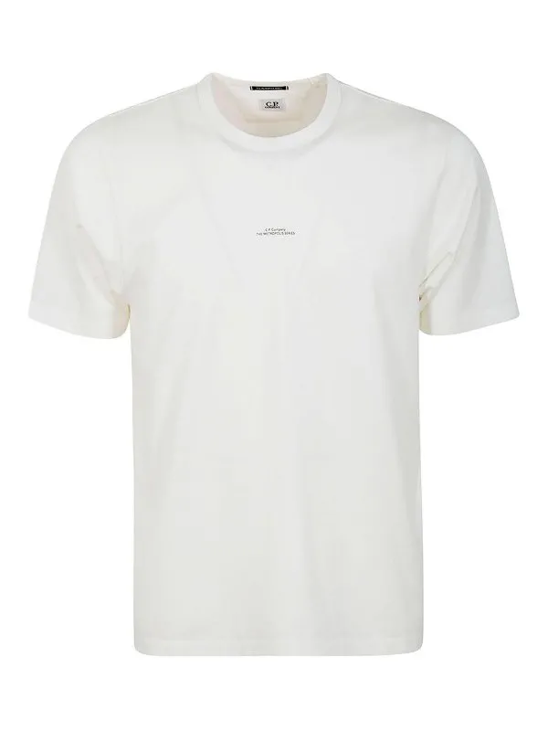 C.P. Company T-Shirt - Blanc - Blanc - Homme | 18CLTS053A006370W103