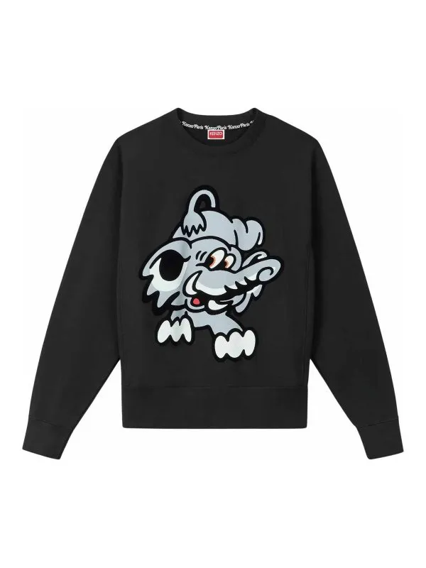 Kenzo Sweat-Shirts - Noir - Noir - Homme | FF55SW2684MC99J