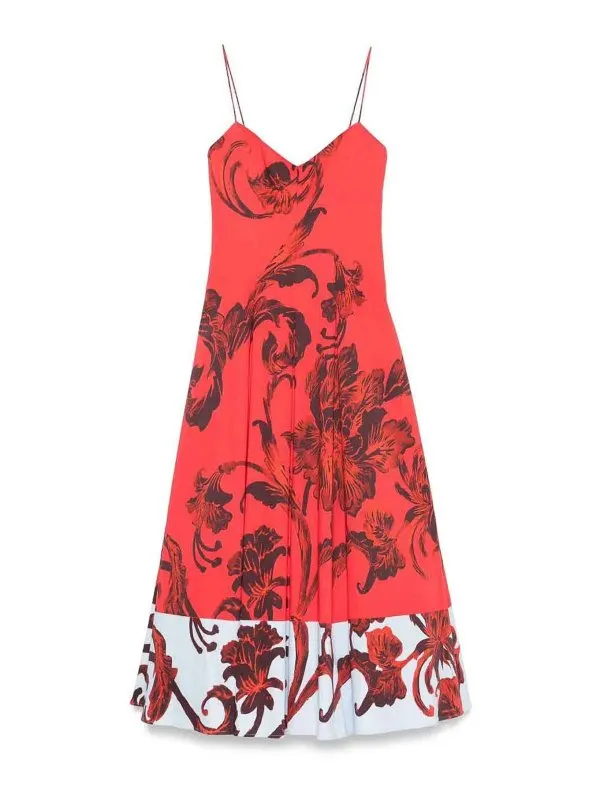 Alice+Olivia Maxi Robe - Rouge - Rouge - Femme | CG503P48522E644
